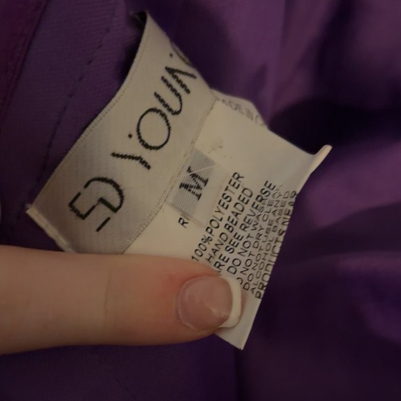 Purple Rhinestone Mini Dress - Picture 4 of 4